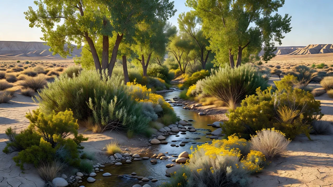 水辺の植生景観のイメージ