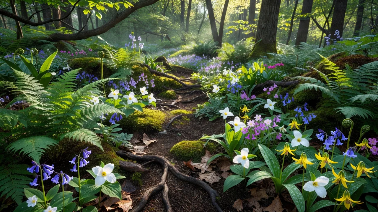 林床の在来草本植生のイメージ